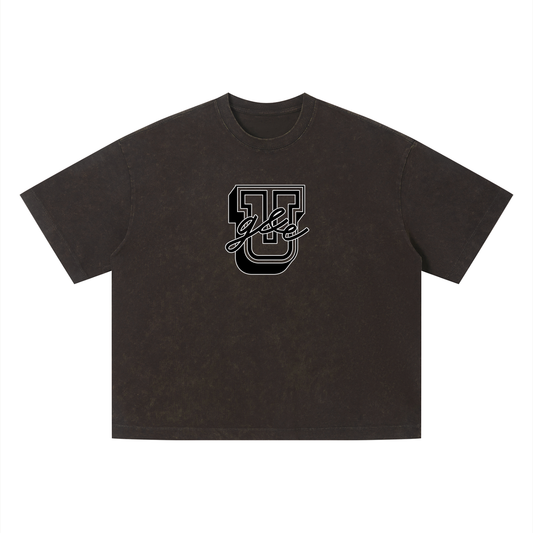 G&E U  - Snow Faded Boxy Tee