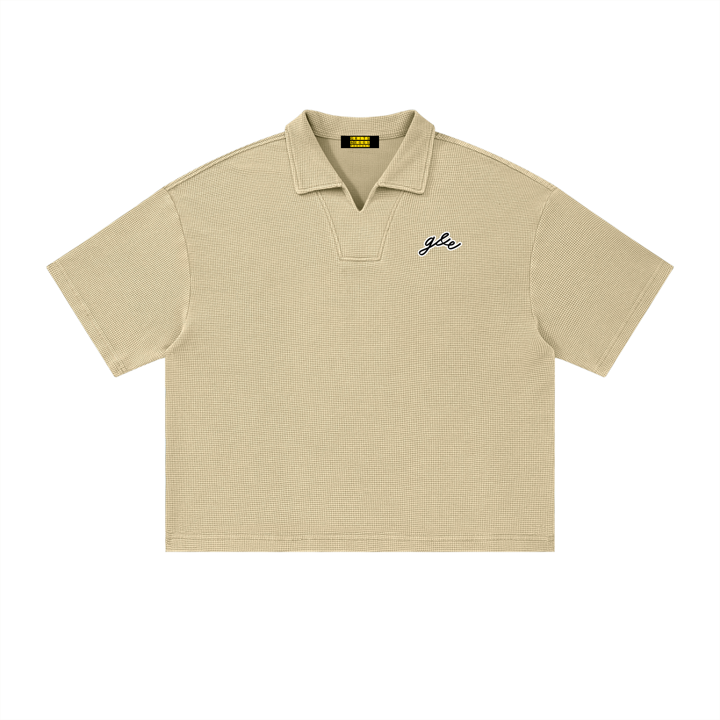 Signature Logo - Waffle Knit Boxy Polo