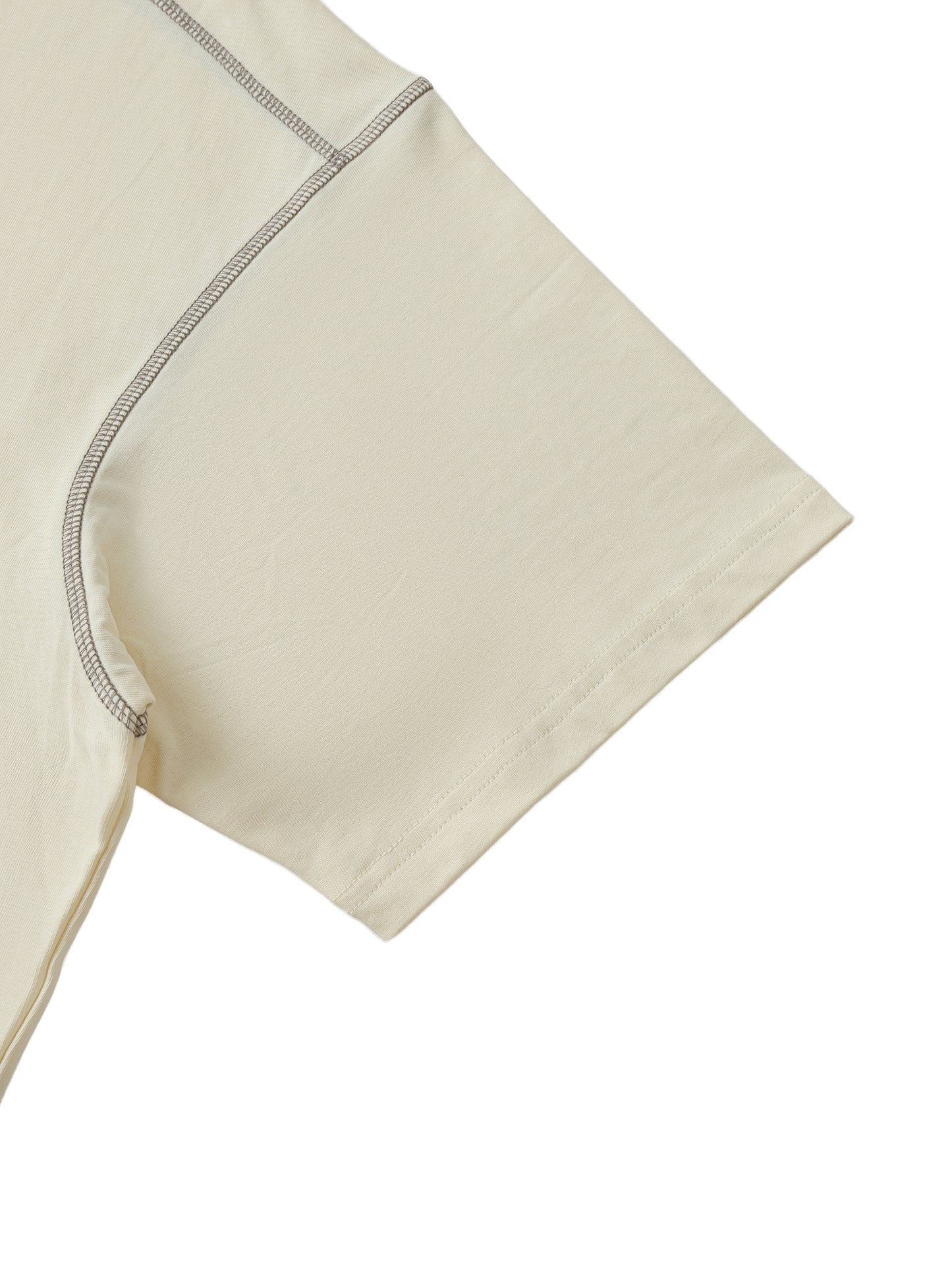 Signature Logo - Oversized Contrast-Stitched Cotton Tee