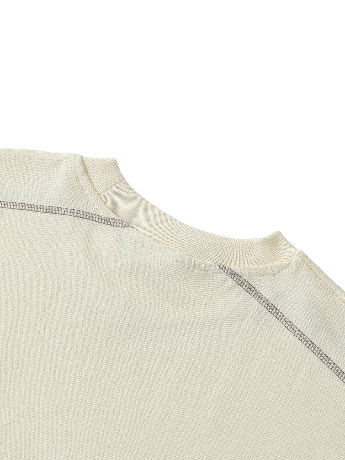 Signature Logo - Oversized Contrast-Stitched Cotton Tee